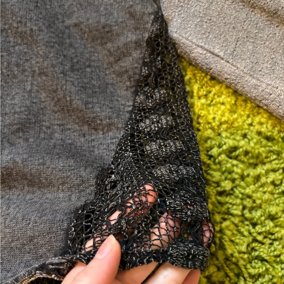 Unique embroidered and crocheted hooded sweater - Picture 2 of 5